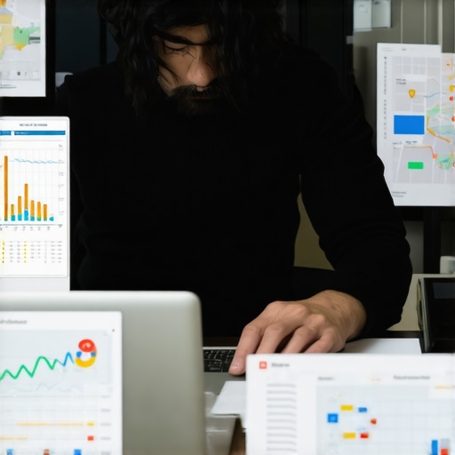 Deepening Local SEO Expertise Consultant analyzing local SEO data on a laptop with maps and charts