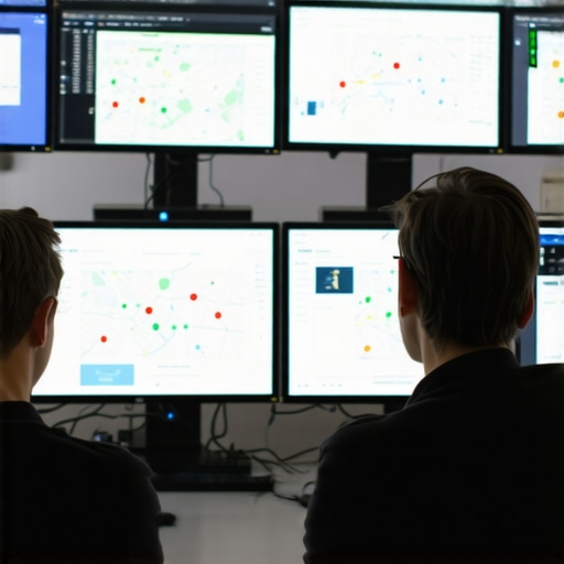 Expert Local SEO Team Analyzing Data Google Maps agency team working on local SEO analytics with maps and charts