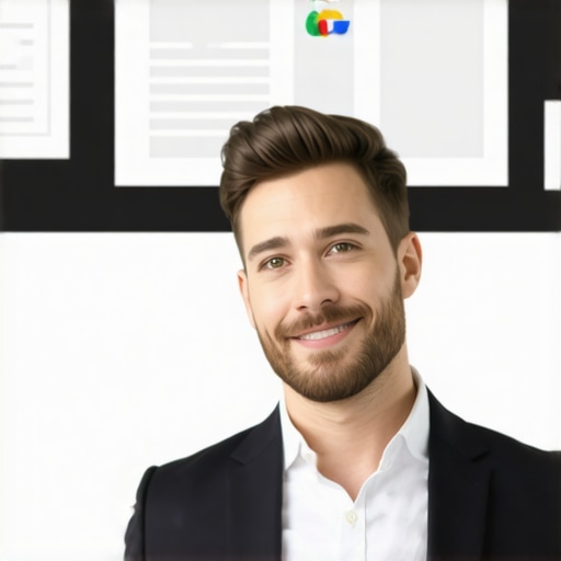 Business owner working on Google My Business profile for local SEO