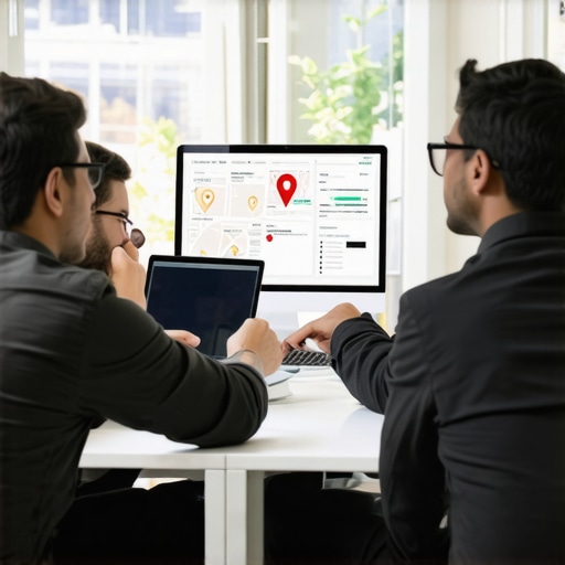 Collaborative Local SEO Planning Team of digital marketers working together on local SEO and Google Maps strategies.