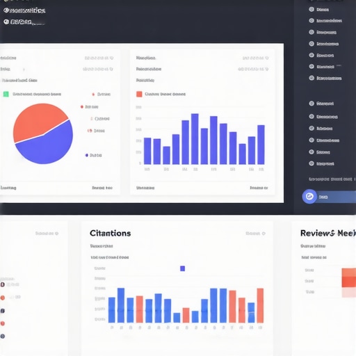 A computer screen displaying local SEO analytics, rankings, and citation status to illustrate ongoing strategy maintenance.