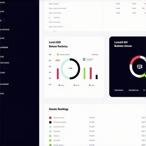 Local SEO Analytics Dashboard Screenshot of a local SEO analytics dashboard showing rankings, reviews, and citations.
