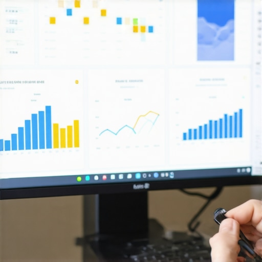 Person reviewing SEO analytics on their monitor