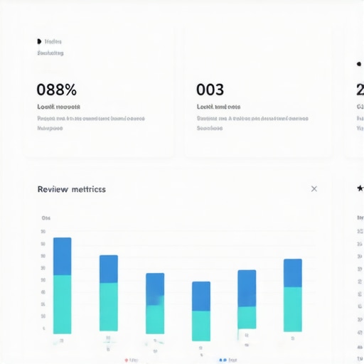 Screenshot of BrightLocal analytics dashboard displaying local search rankings and review data.