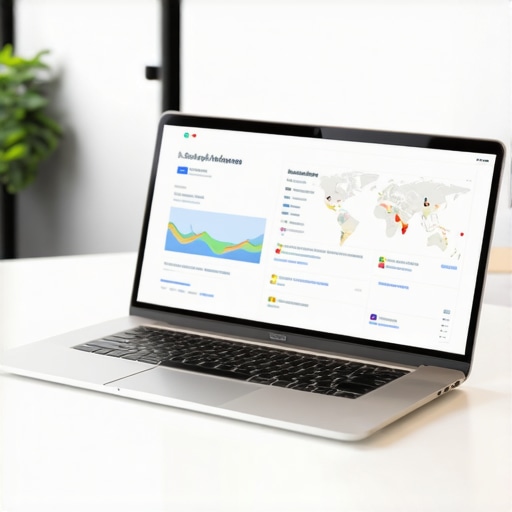 Business owner working on Google My Business profile for local SEO