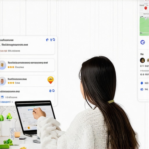 Business owner replying to reviews on Google Maps for local SEO