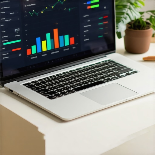 Person analyzing local SEO analytics on a laptop to verify agency performance.