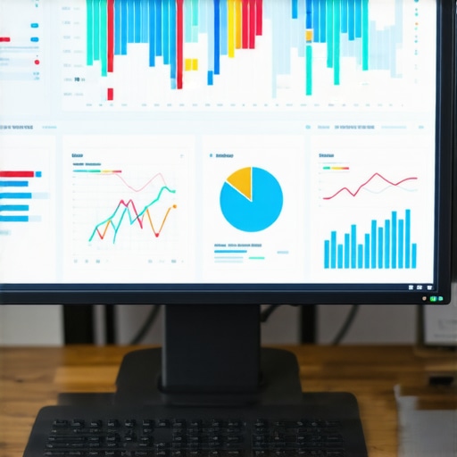 Person reviewing SEO analytics on a laptop, focusing on local search metrics.