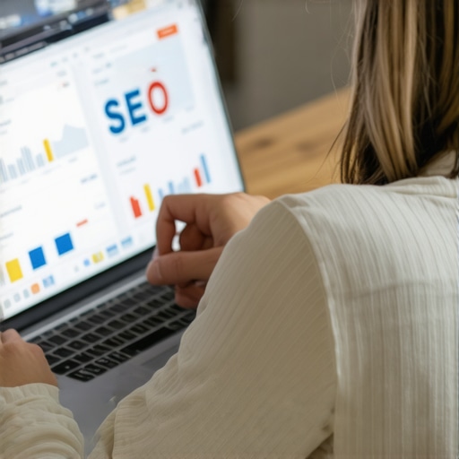 Person reviewing and analyzing local search rankings on a computer to vet SEO agency authenticity.