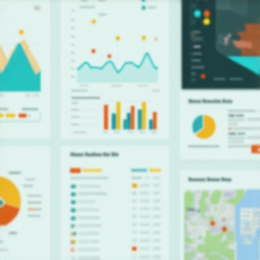 A detailed view of a digital dashboard showing local SEO performance metrics and analytics.