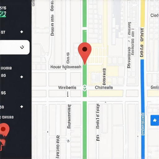 Map highlighting optimized business locations and proximity signals for near me SEO in 2026