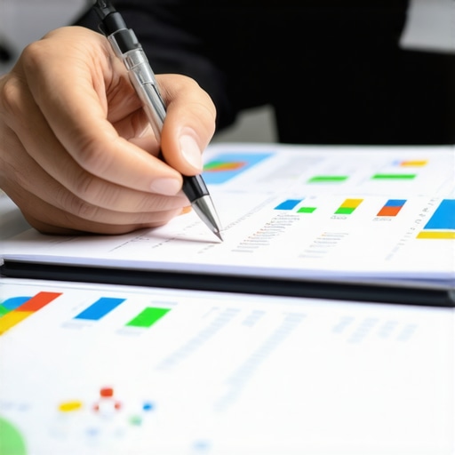 Person analyzing local SEO rankings using maps and data tools