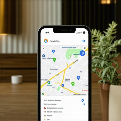 Business owner confirming location on Google Maps to improve local search visibility